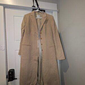 Armani Collezioni Made in Italy Coat – Classic Beige, Size 12